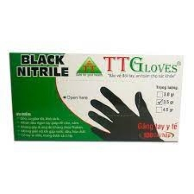 Găng tay nitrile TTGloves đen